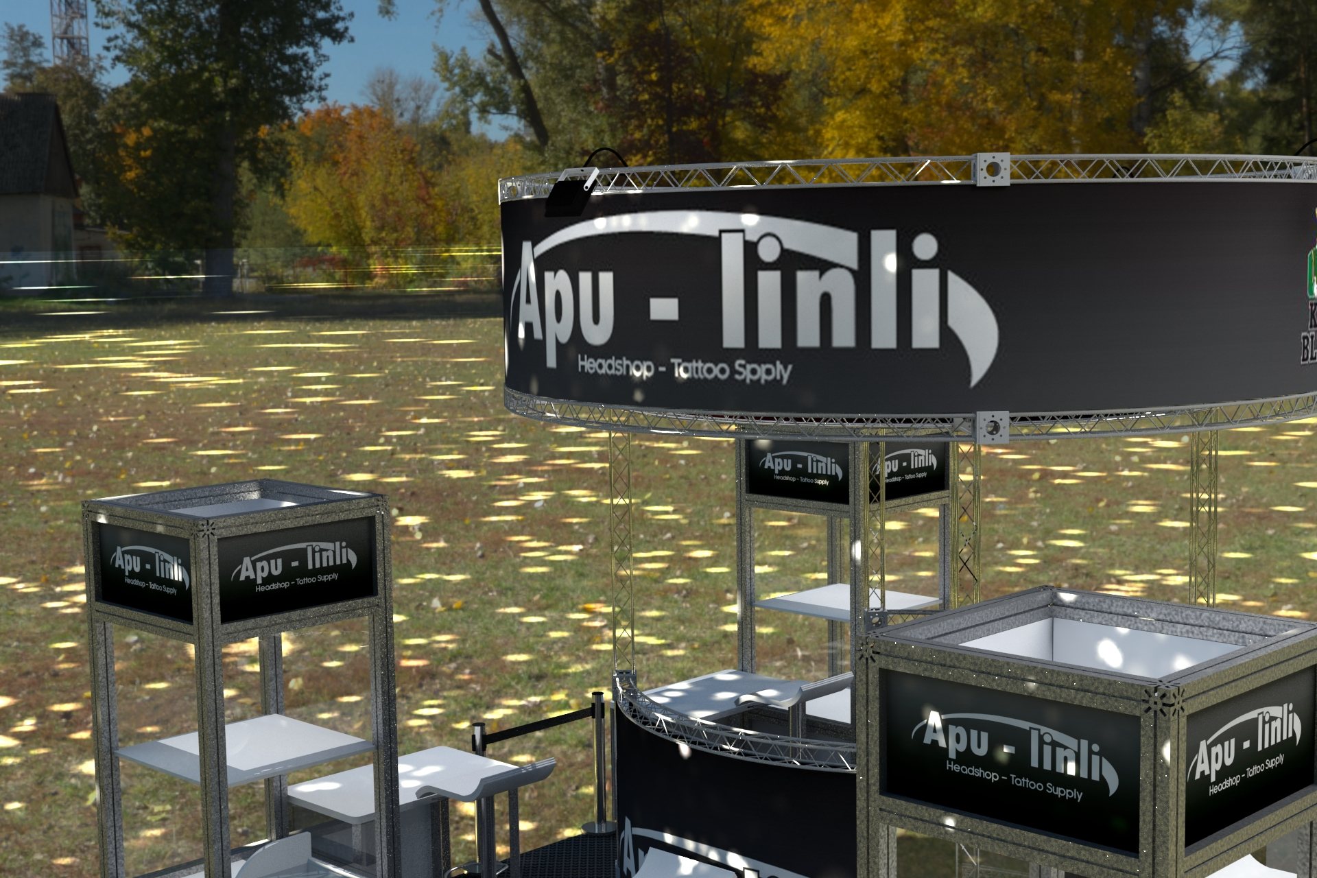 Vista del stand Apu Linli para Expoweed