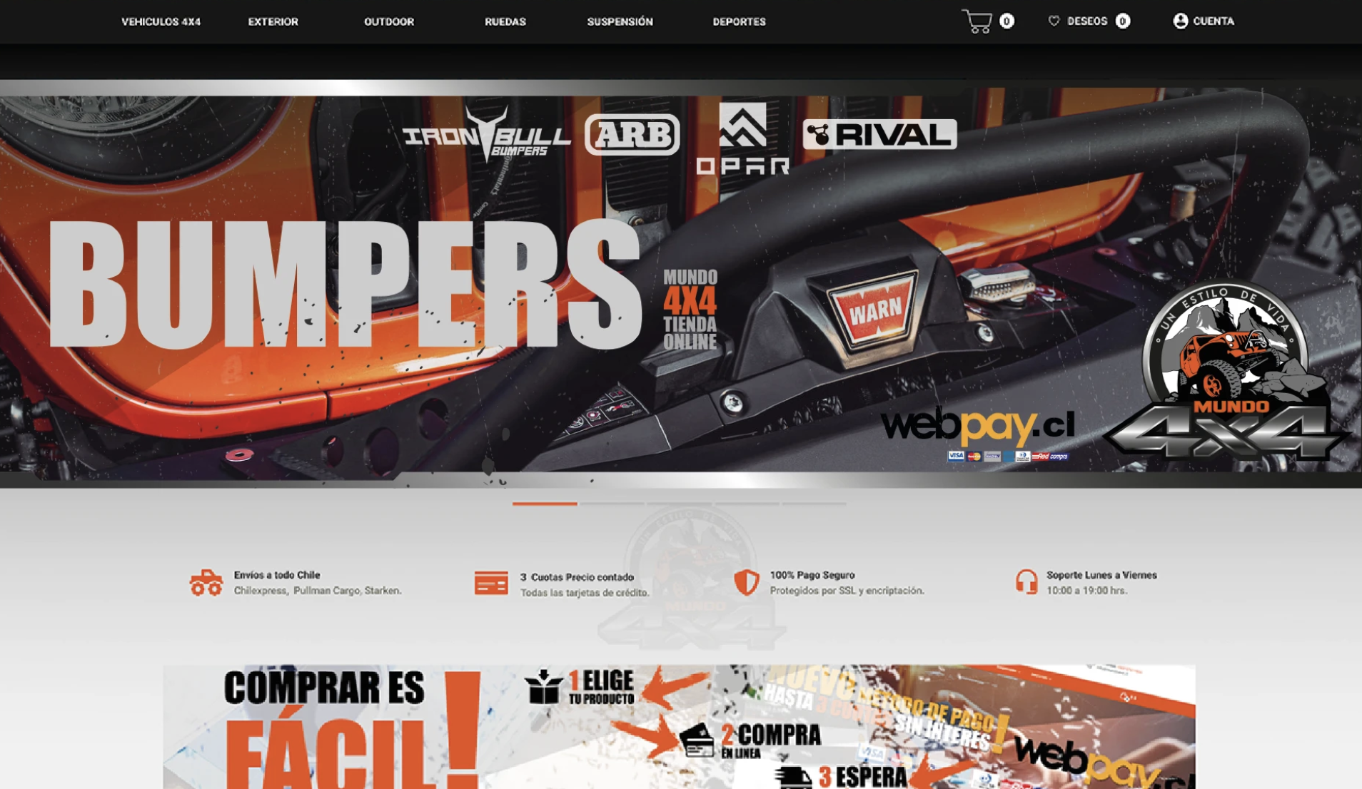 Sitio Web e Imagen corporativa Mundo4x4